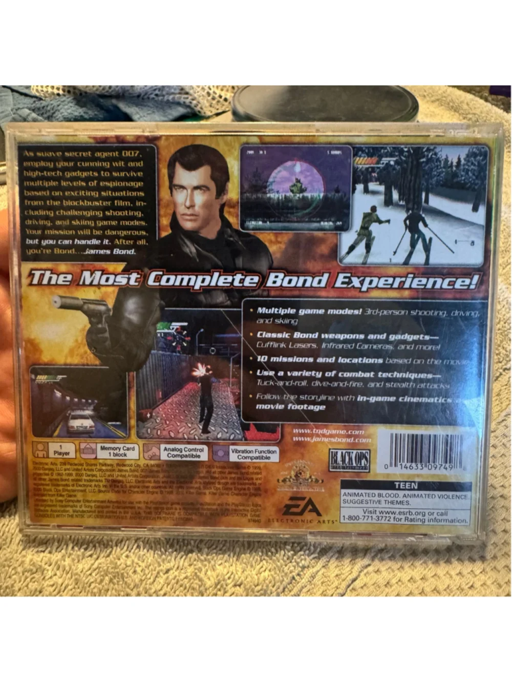 007 Tomorrow Never Dies PS1 Complete CIB Tested Working Sony PlayStation